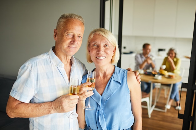 Senior Couple Posing at Party