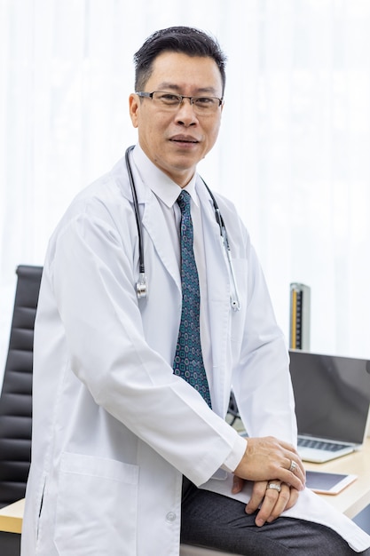 Senior Doctor in examination room