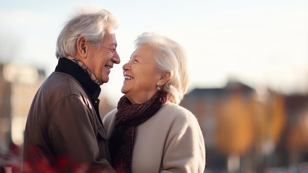 Senior Geluk Liefde vervaagt nooit