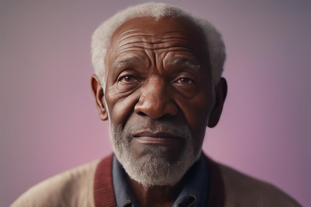 senior man looking at the camera senior man looking at the camera african american man portrait por