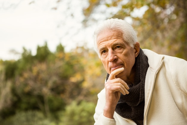 Senior man in the park