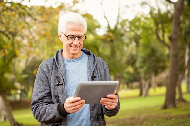 Senior man in the park