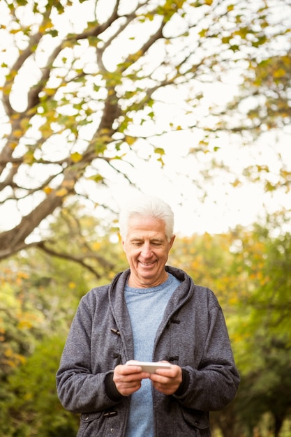 Senior man in the park