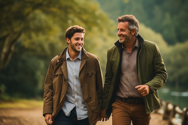 senior mannen mannen foto's paar erfelijkheid genegenheid