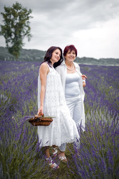 senior mother with her daughter