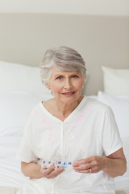 Senior woman looking at the camera