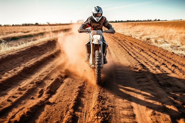 Sensatie in de wildernis Motocross ontketend in de natuur