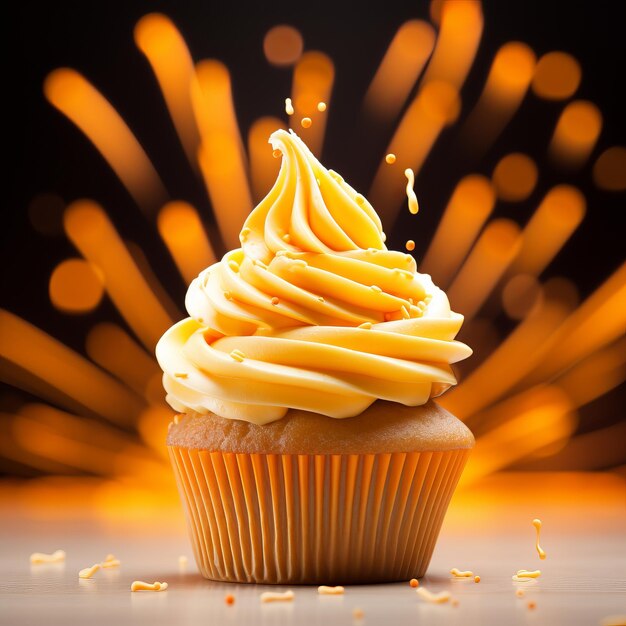 Sensationele Sunshine Frosting onthult de bekoring van onze gele Cupcake Extravaganza