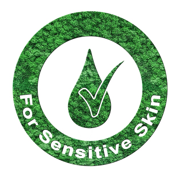 Photo for sensitive skin round green
