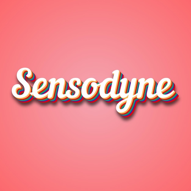 Foto sensodyne tekst-effect foto afbeelding cool