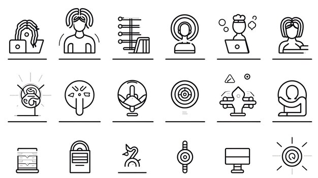 Photo sensory marketing icon monochrome simple neuromarketing icon for templates web design and infographics