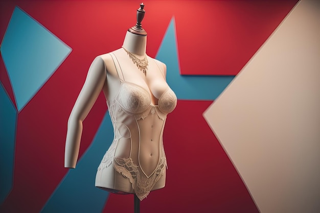 Sensual lingerie on a mannequin ai generative