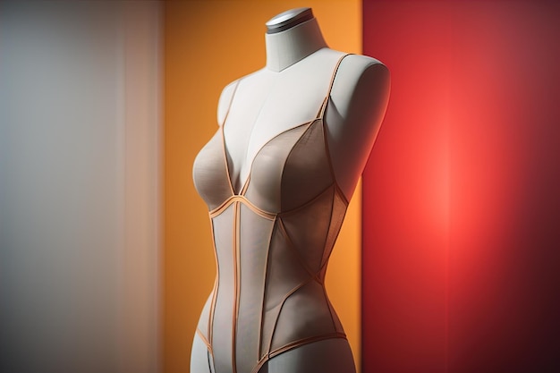 Photo sensual lingerie on a mannequin ai generative
