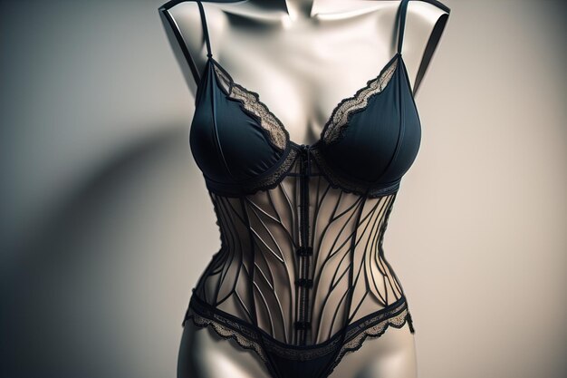 Sensual lingerie on a mannequin ai generative