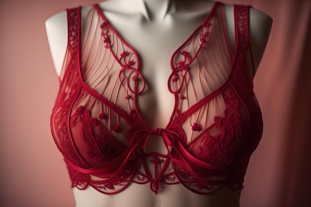 Sensual lingerie on a mannequin ai generative