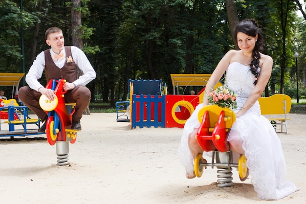 Sensual portrait of a young couple Wedding photo outdoor