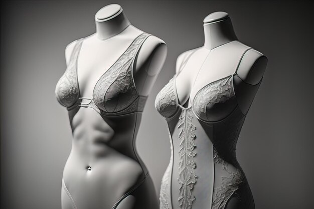 Sensuele lingerie op een mannequin ai generative