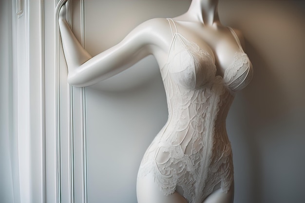 Sensuele lingerie op een mannequin ai generative