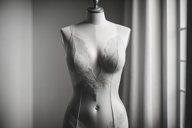 Sensuele lingerie op een mannequin ai generative