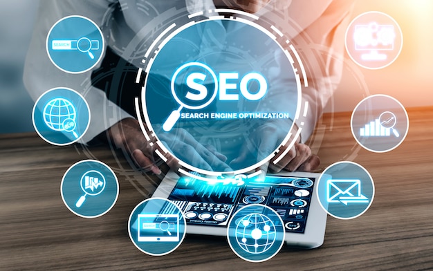 SEO поисковая оптимизация бизнес-концепция