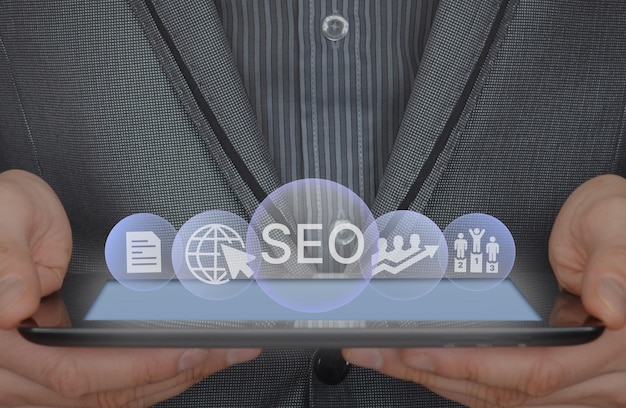 SEO Search Engine Optimization Digital Marketing concept Search Engine Optimisation Ranking Growth