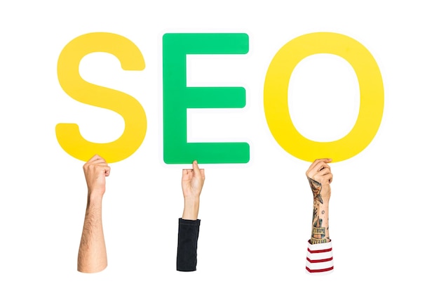 SEO word png element transparent background