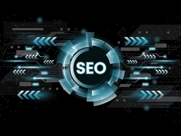 SEO zoekmachine optimalisatie online marketing en internet marketing achtergrond