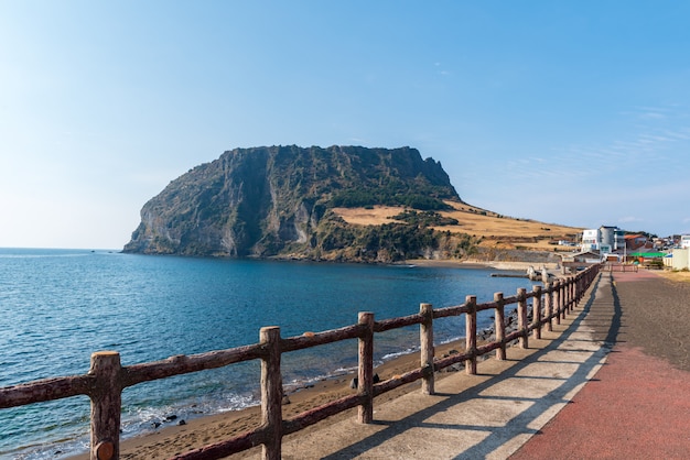 Seongsan ilchulbong in Jeju-eiland, Zuid-Korea.