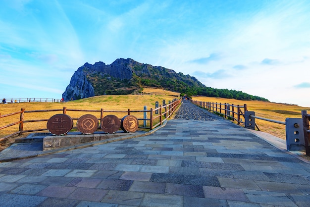 Seongsan Ilchulbong, Jeju-eiland, Zuid-Korea.