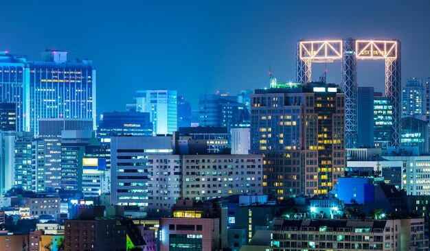 Seoul city at night