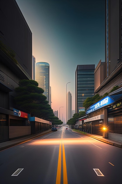 A Seoul street scene with a sign that says pay line