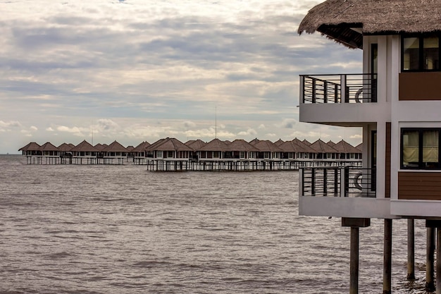 Сепанг 29 декабря 2014 г. Малайзия Водные виллы в Сепанге Золотое побережье Малайзии