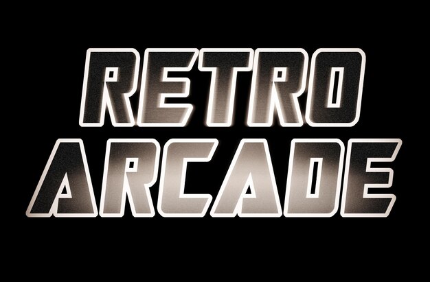Photo sepia retro arcade text illustration background