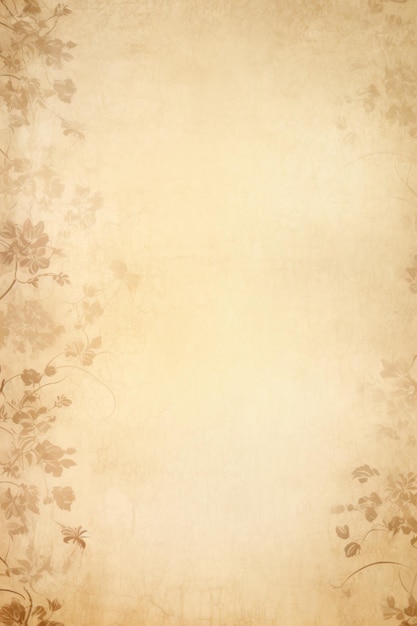 Sepia soft pastel background parchment with a thin barely noticeable floral ornament background pattern ar 23 v 52 Job ID 465700cc0d2c4d6eba6ebe144ef76b69