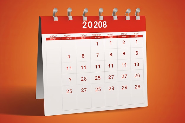 September 01 Day on the Calendar Vector Image Format 01788