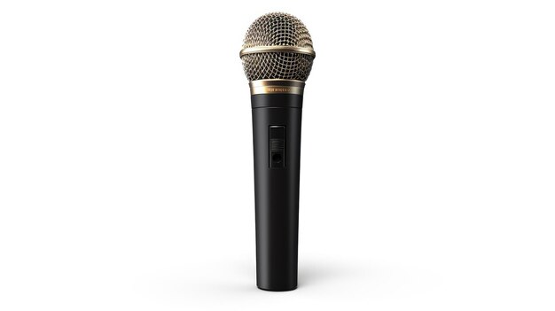 Serenade of Silence Lone Microphone On a Clear PNG or White Background