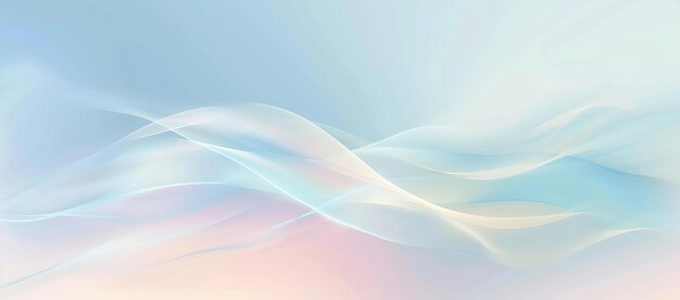 Serene Abstract Pastel golven achtergrondontwerp