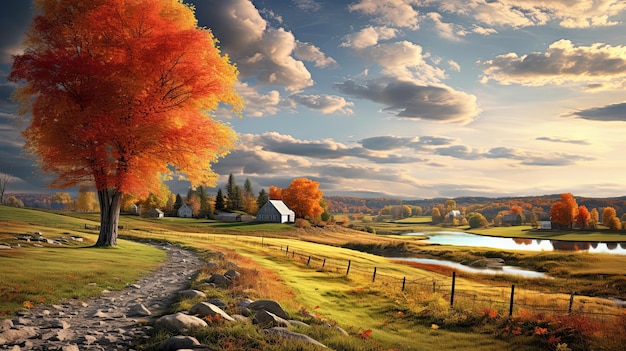 Serene Autumn Countryside
