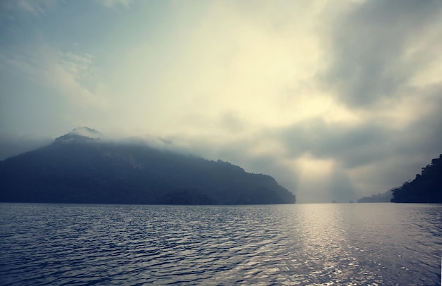 Serene BaBe Lake in Vietnam