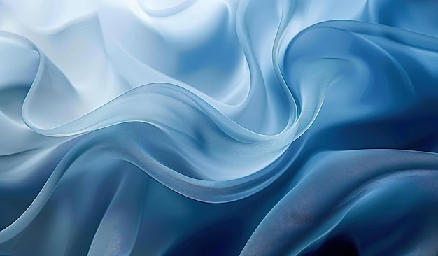 Serene blue satin waves texture for elegant background