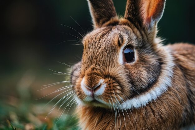 Serene Bunny in the Grass