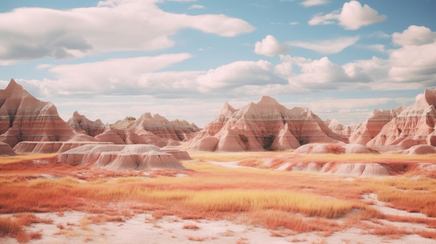 Adam Coe의 고요하고 차분한 Badlands National Park 디지털 아트