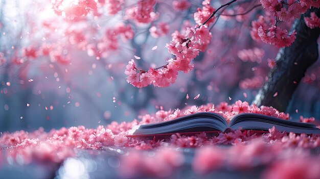 Фото Спокойный цветение вишни опыт чтения весной