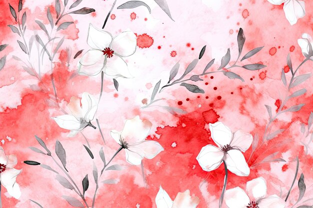 Premium AI Image  Serene and elegant pink canvas showcasing the timeless allure of flowers in a 