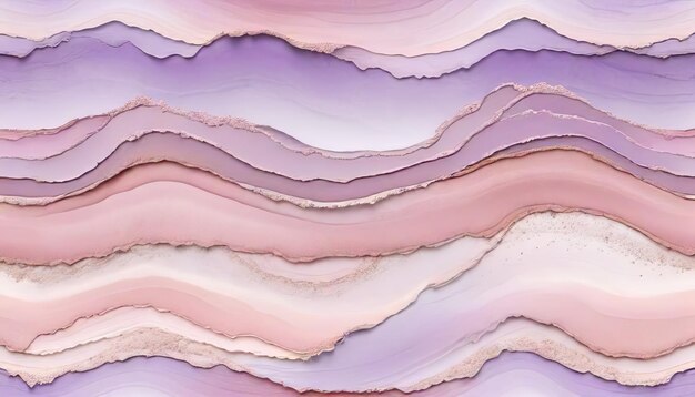 Serene Erosion Mesmerizing Layers of Lavender Purple Blush Pink and Misty Rose Abstract Wallpaper