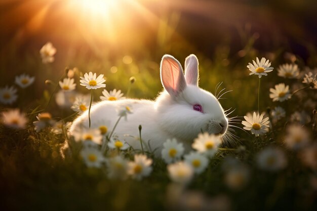 Photo serene field landscape