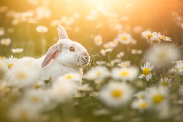 Photo serene field scene