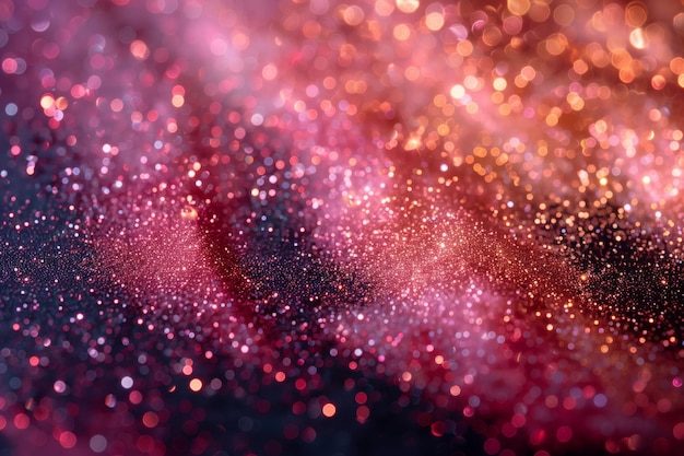 Serene gloed van kosmische glitter dansen door een dromerige ruimte