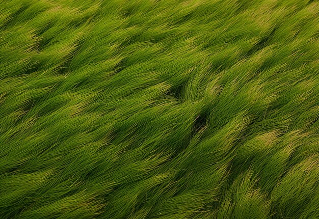 Serene green grass texture background