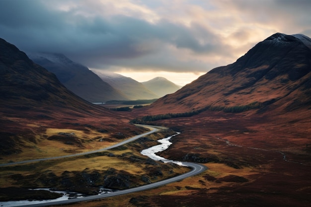 Serene Highland Valley at Dusk